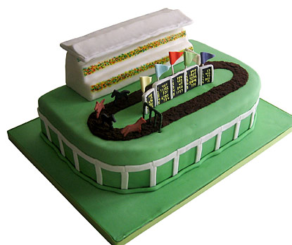 Racetrack Groom's Cake - The Sugar Syndicate Chicago