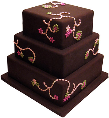 Chocolate Wedding Cake - The Sugar Syndicate Chicago