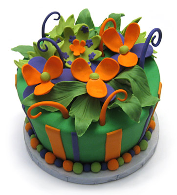 Whimsical Floral Birthday Cake - The Sugar Syndicate Chicago