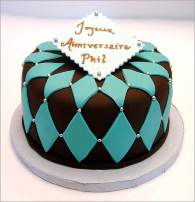 Harlequin Birthday Cake - The Sugar Syndicate Chicago