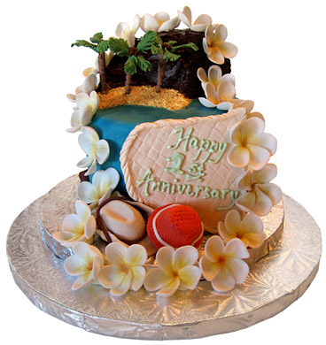 Hawaiian Anniversary Cake - The Sugar Syndicate Chicago