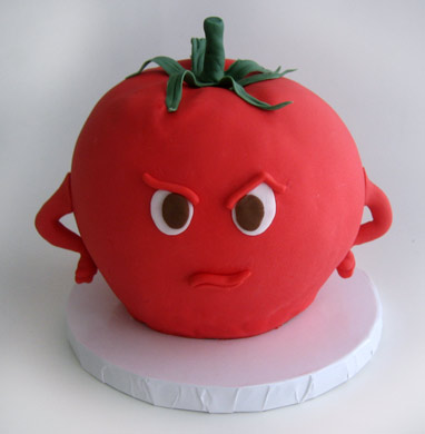 Tomato Birthday Cake - The Sugar Syndicate Chicago