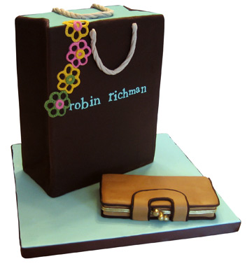 Shopping Bag Cake - The Sugar Syndicate Chicago
